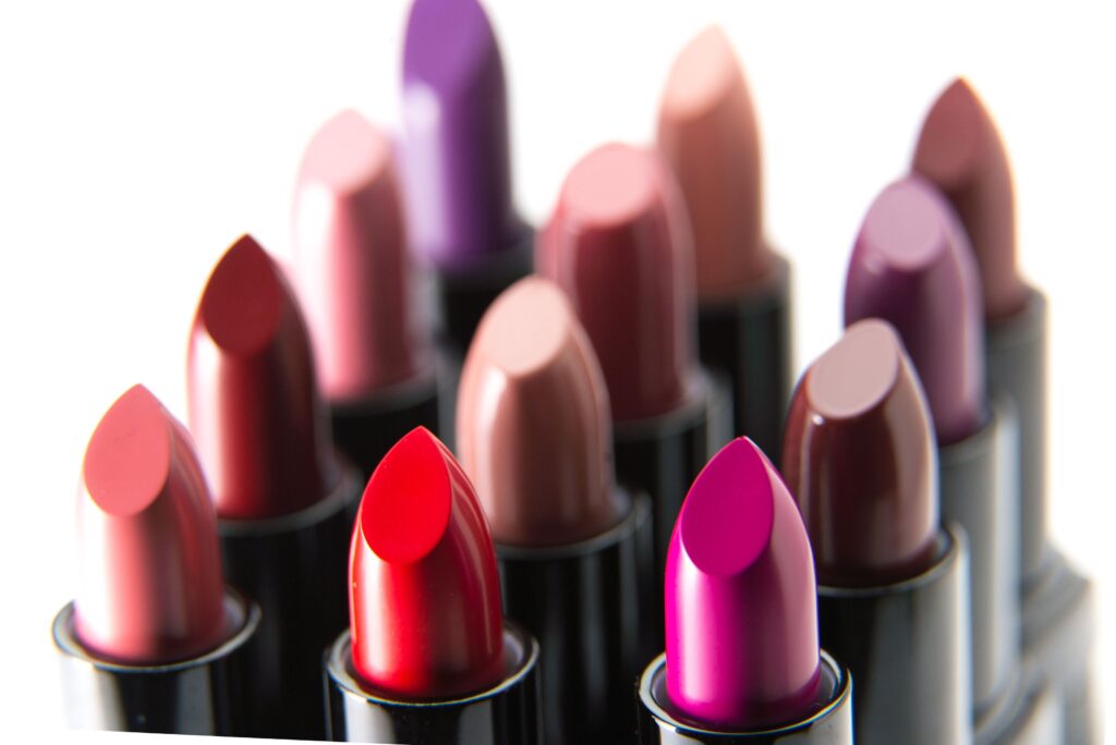 best lipstick for women over 40 — lipstick shades laid out for undertone matching